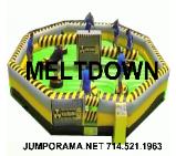 meltdown mechanical inflatable game
